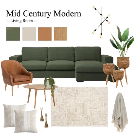 Mid Century Modern Interior Design Mood Board by Vaidehi on Style Sourcebook