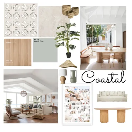 Coastal: Assignment 3 - Part A (revise) Interior Design Mood Board by Karly Pollard on Style Sourcebook