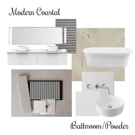 Bathroom and Powder Interior Design Mood Board by GreenapplePropertyStyling on Style Sourcebook