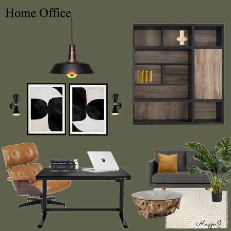 Home Office Green Interior Design Mood Board by Maygn Jamieson on Style Sourcebook