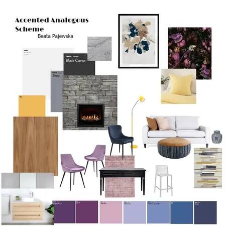 Accented Analogous Scheme Interior Design Mood Board by Beata Pajewska on Style Sourcebook