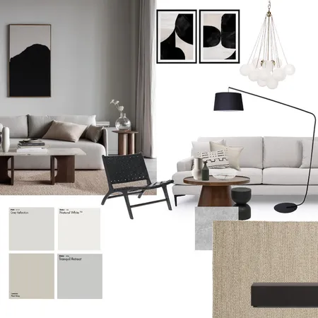 Mod 3 - Contemporary Living Room Interior Design Mood Board by Aelea Atelier on Style Sourcebook