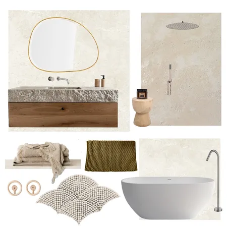 Art Deco Mediterranean Bathroom Interior Design Mood Board by Emma Hurrell Interiors on Style Sourcebook