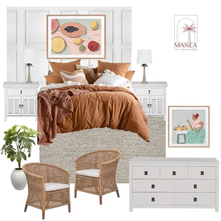 Guest Bedroom Interior Design Mood Board by Manea Interior Design & Styling on Style Sourcebook