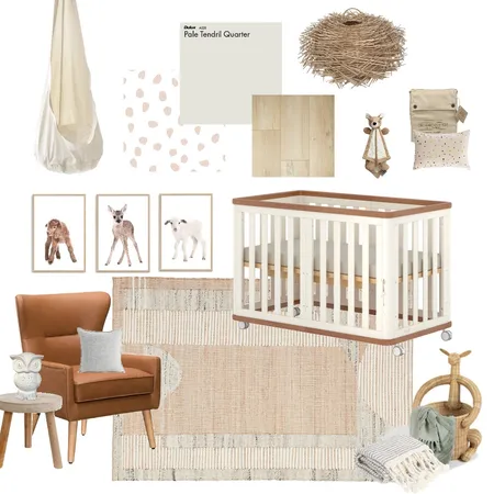Neutral Nursery Interior Design Mood Board by Mosaiek Interiors on Style Sourcebook