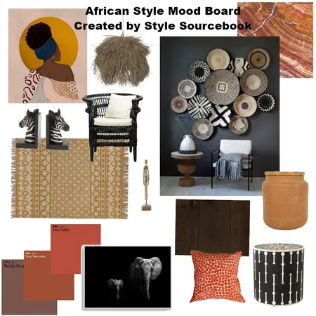 African Style Interior Design Mood Board by Nikshodgson Interior Designs on Style Sourcebook