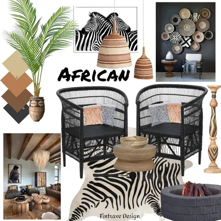 African Interior Design Mood Board by yacine on Style Sourcebook