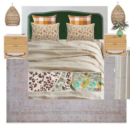 Boho Coastal Bedroom Interior Design Mood Board by JuliaF on Style Sourcebook