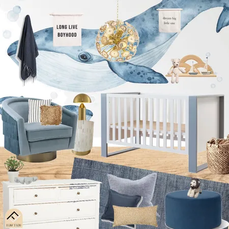 Nautical Nursery Interior Design Mood Board by Five Files Design Studio on Style Sourcebook