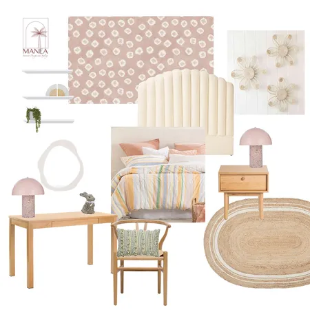 Tween Girl Bedroom Interior Design Mood Board by Manea Interiors on Style Sourcebook