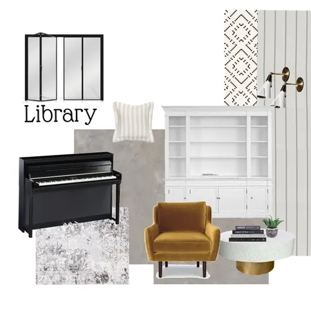 Library Interior Design Mood Board by Erick Pabellon on Style Sourcebook