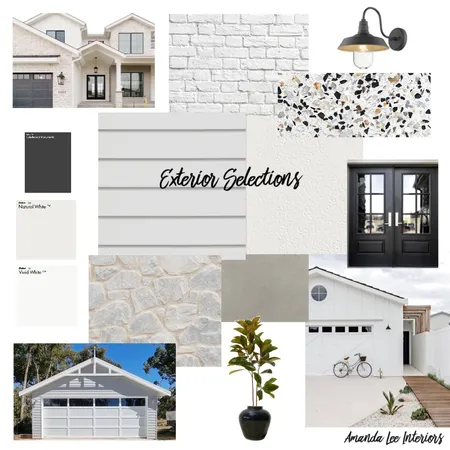 Exterior Selections Interior Design Mood Board by Amanda Lee Interiors on Style Sourcebook