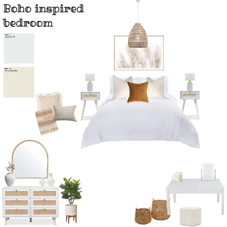 Boho inspired bedroom Interior Design Mood Board by cypress on Style Sourcebook