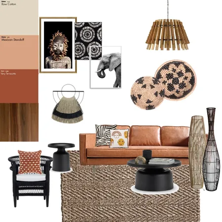 African Living Room Interior Design Mood Board by justjessie on Style Sourcebook