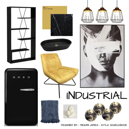 Industrial Interior Design Mood Board by MeganJames94 on Style Sourcebook