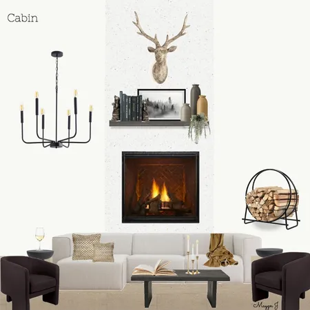 Cabin b&w Interior Design Mood Board by Maygn Jamieson on Style Sourcebook