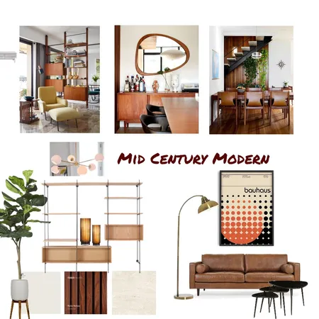 Mid Century Modern Interior Design Mood Board by Designed By H on Style Sourcebook