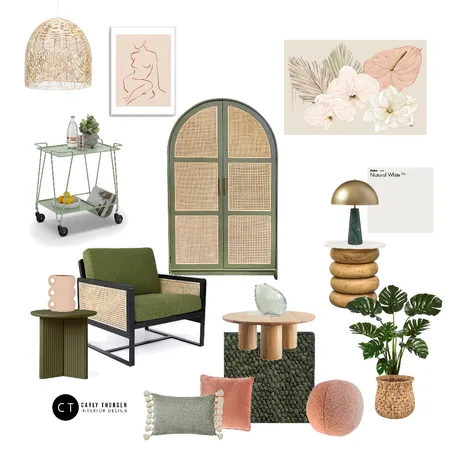 Living Room Complimentary Interior Design Mood Board by Carly Thorsen Interior Design on Style Sourcebook