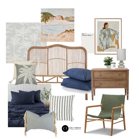 Bedroom Analogous Interior Design Mood Board by Carly Thorsen Interior Design on Style Sourcebook