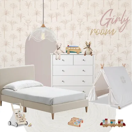 Girl's bedroom Interior Design Mood Board by lesvidou on Style Sourcebook