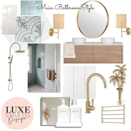 Main Bathroom Brighton Interior Design Mood Board by Luxe Style Co. on Style Sourcebook