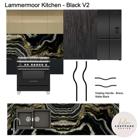 Lammermoor Kitchen - Black V2 Interior Design Mood Board by Helen Sheppard on Style Sourcebook