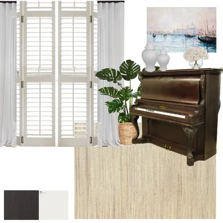 DRAFT Hamptons Style Music Nook Interior Design Mood Board by Adua on Style Sourcebook