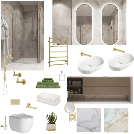 bathroom Interior Design Mood Board by Maria Giannouli Designs on Style Sourcebook
