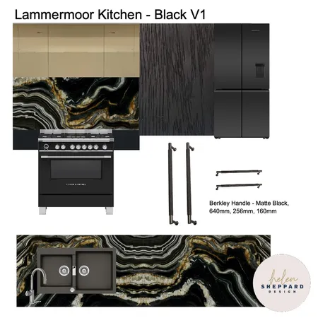 Lammermoor Kitchen - Black V1 Interior Design Mood Board by Helen Sheppard on Style Sourcebook
