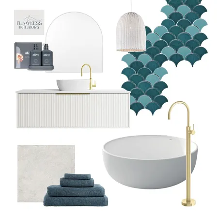 Black Rock Bathroom Re-Do Interior Design Mood Board by Flawless Interiors Melbourne on Style Sourcebook