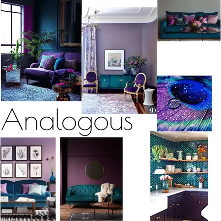 Analogous Interior Design Mood Board by mishalee on Style Sourcebook