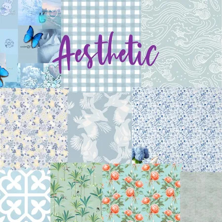 blue Aesthetic Interior Design Mood Board by Aesthetic Designer on Style Sourcebook