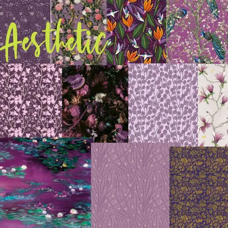 Aesthetic purple Interior Design Mood Board by Aesthetic Designer on Style Sourcebook