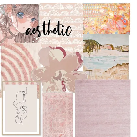 Aesthetic pink Interior Design Mood Board by Aesthetic Designer on Style Sourcebook