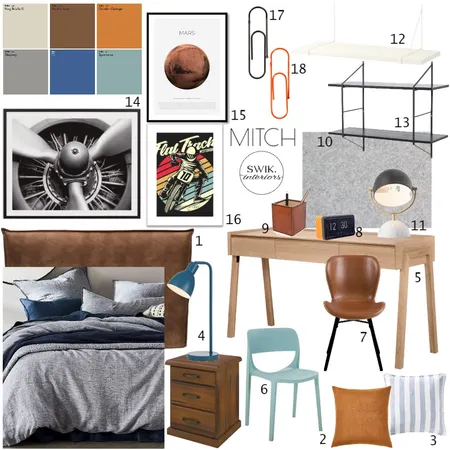 MITCH Sampleboard Interior Design Mood Board by Libby Edwards Interiors on Style Sourcebook