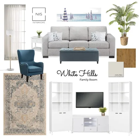 White Hills Family room (option A) Interior Design Mood Board by Nis Interiors on Style Sourcebook