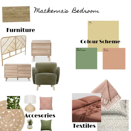 Mackenna's Bedroom Interior Design Mood Board by Mackenna.f on Style Sourcebook