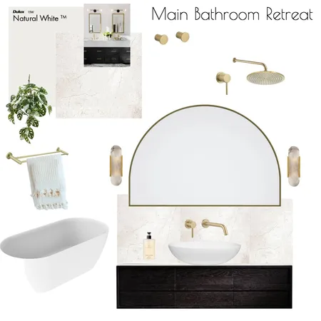 Main Bathroom Retreat Interior Design Mood Board by Samantha Crocker on Style Sourcebook