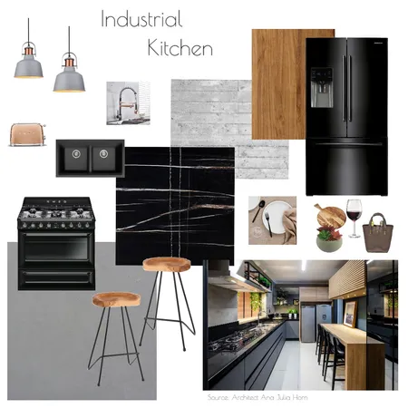 Industrial Kicthen Style Interior Design Mood Board by Ana Soares on Style Sourcebook