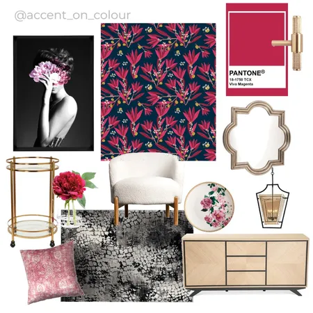 Vivid Magenta Interior Design Mood Board by Accent on Colour on Style Sourcebook