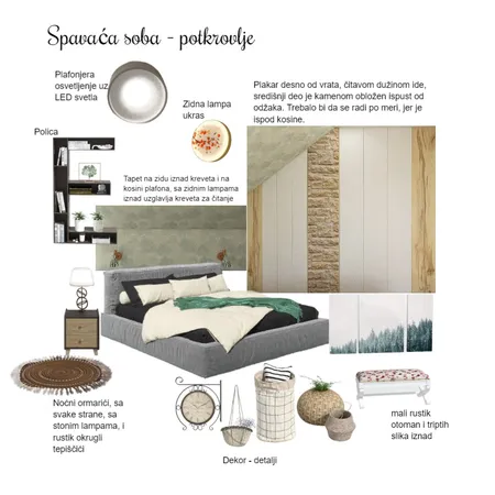 Spavaća soba - potkrovlje Interior Design Mood Board by Fragola on Style Sourcebook