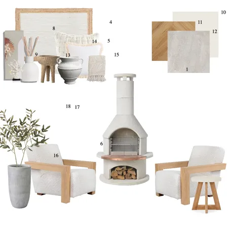 living space Interior Design Mood Board by pattern arrangements on Style Sourcebook