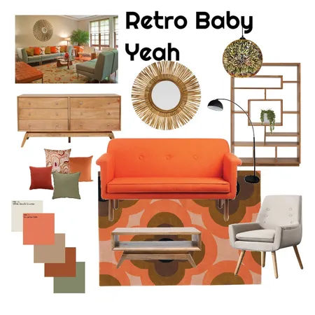 retro Interior Design Mood Board by Robyn Chamberlain on Style Sourcebook