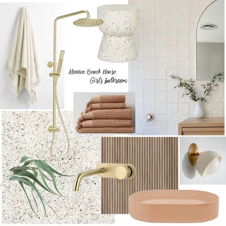 girls bath peach6 Interior Design Mood Board by EKT on Style Sourcebook