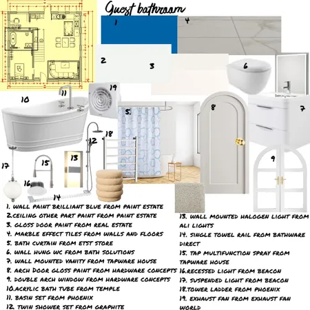 guest Room Interior Design Mood Board by Rosy on Style Sourcebook