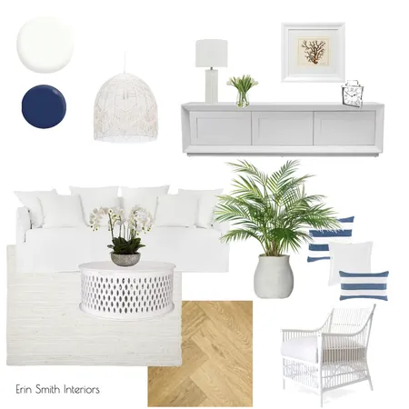 Hamptons Living Room Interior Design Mood Board by Erin Smith on Style Sourcebook