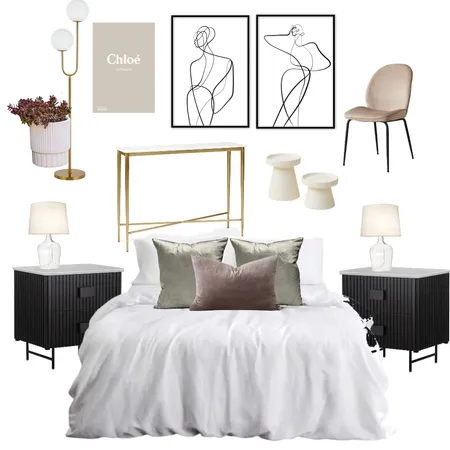 Afaf bedroom Interior Design Mood Board by Oleander & Finch Interiors on Style Sourcebook