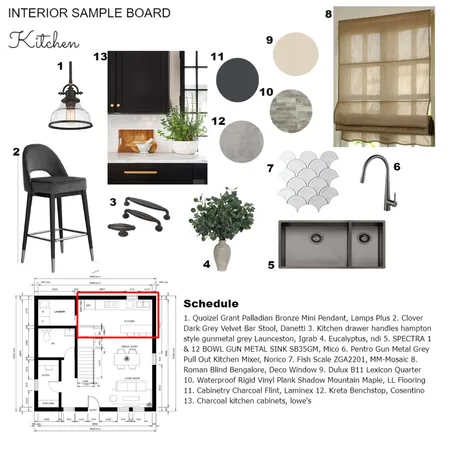 Module 9 - Kitchen Interior Design Mood Board by syarifah nahrisya on Style Sourcebook