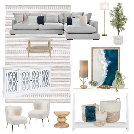Modern Mediterranean Living Room Interior Design Mood Board by lauren.robbins on Style Sourcebook