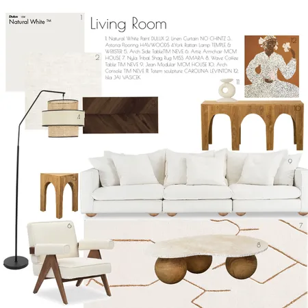 Living Room Interior Design Mood Board by Abode Collective on Style Sourcebook